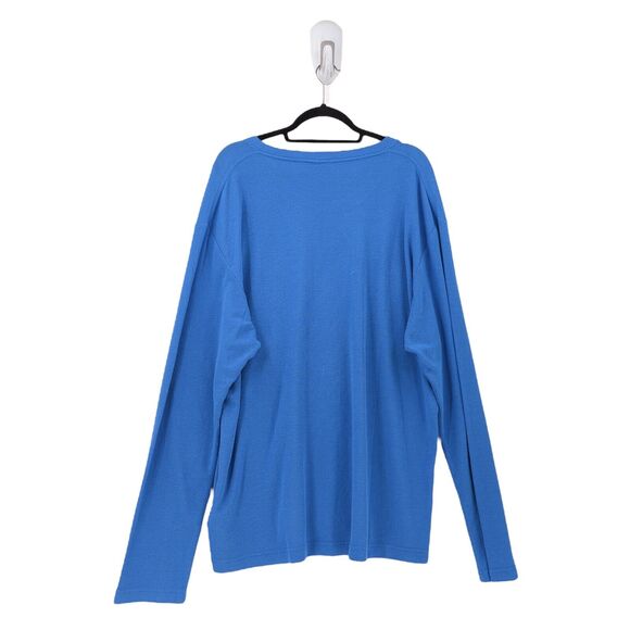 NN07 Men XXL Kurt Tee Blue Coral No Nationality Long Sleeve Cotton Modal Jersey - Picture 6 of 7
